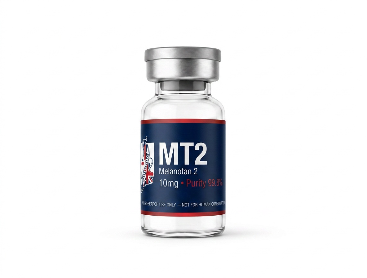 MT2 10 mg lyophilized research peptide vial